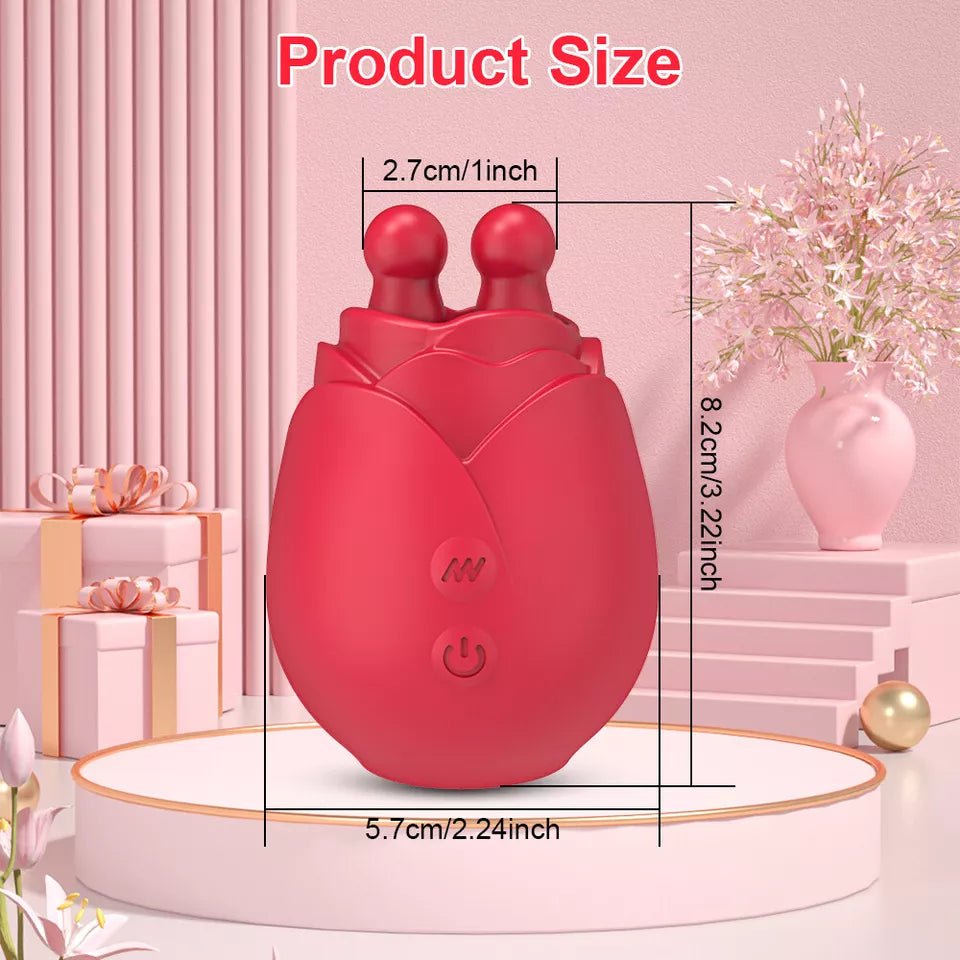 Rose Sucking Thrusting G-spot Vibrator Dildo Clit Massager Sex Toys fo Rose Sucking Thrusting G-spot Vibrator Dildo Clit Massager Sex Toys fo